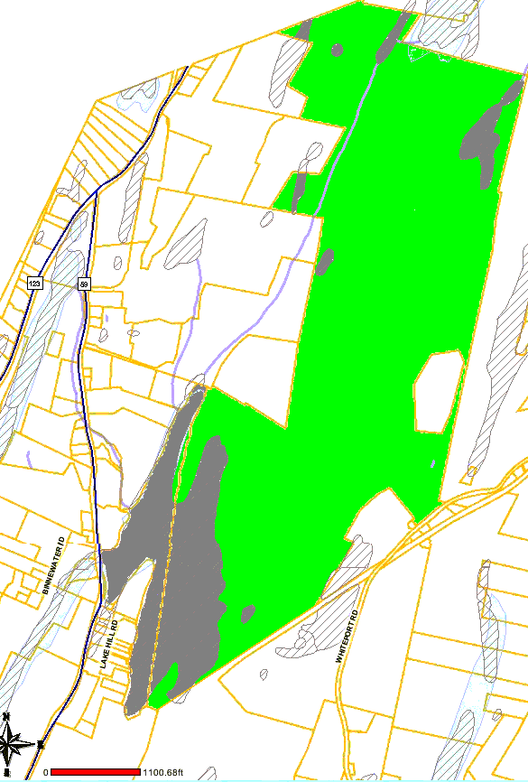 Map of the easement.